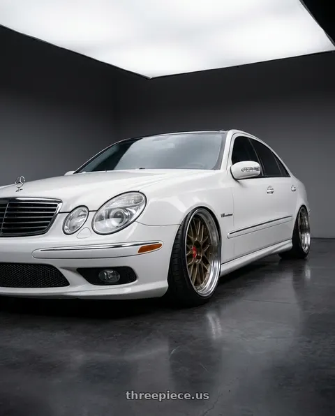 2006 Mercedes-Benz E55 AMG with BBS LM 5x112 20x10.0+22 Matte Bronze wheels