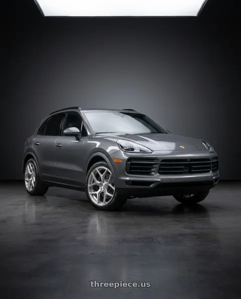 2019 Porsche Cayenne with 4PLAY 4P06 5x127/5x139.7 22x10-18 Brushed wheels