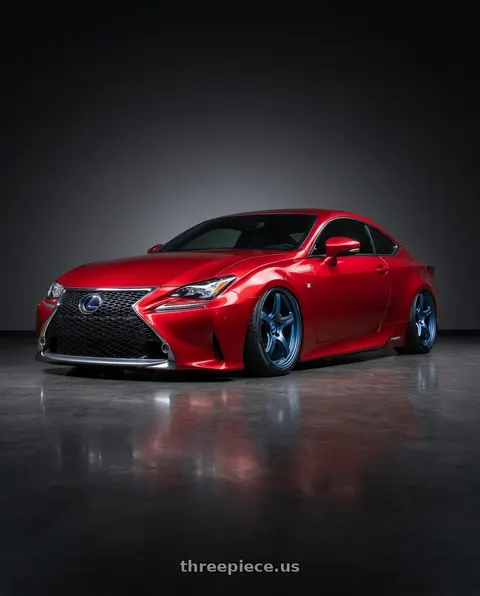 2018 Lexus RC F with Gram Lights 57CR 5x114.3 19x9.5+35 Gunblue II wheels