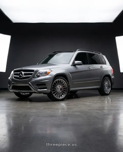 2015 Mercedes-Benz GLK350 4Matic with XIX Wheels XIX 59 5x112 20x8.5 +35 CHROME wheels
