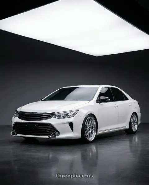 2017 Toyota Camry with BBS RS-GT 5x114.3 19x10.0+40 Diamond Silver wheels