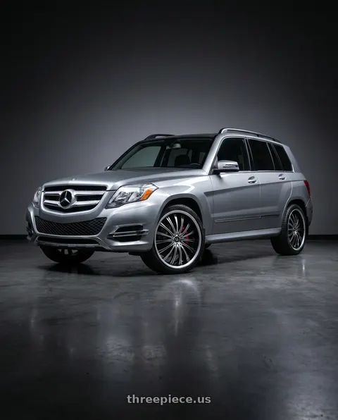 2015 Mercedes-Benz GLK350 4Matic with Mazzi Hype 351 5x112/5x120 20x8.5+40 Black/Machined Face/Machined Face wheels