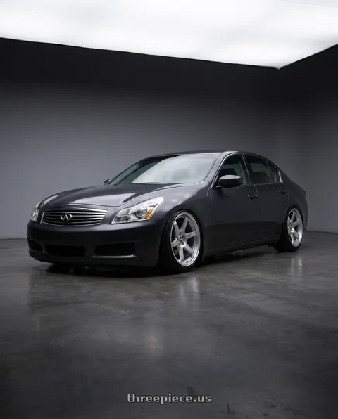 2010 INFINITI G37 with ESR Wheels APEX SERIES AP6 5x114.3 19x9.5 +22 Hyper Silver wheels