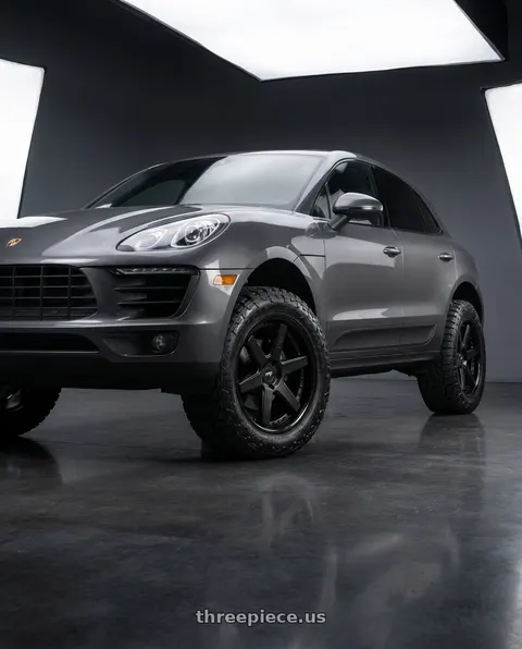 2018 Porsche Macan with Niche 1PC M192 ALTAIR 5X112 19X8.5 +42 GLOSS BLACK MATTE BLACK wheels
