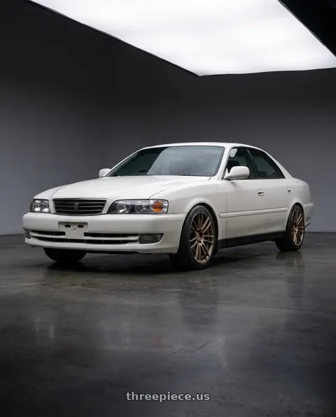 1998 Toyota Chaser with Stage Wheels Belmont 5x120 18x8.5 +35 Matte Bronze wheels
