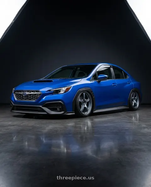 2024 Subaru WRX with Gram Lights 57CR 5x114.3 19x8.5+35 Gunblue II wheels