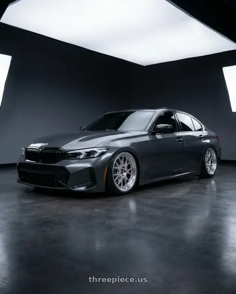 2026 BMW 330i with BBS LM-R 5x112 19x8.5+38 Diamond Silver wheels