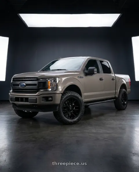 2019 Ford F-150 with Gear Off Road 768B 6X135/6x139.7 20x10 -19 Gloss Black wheels