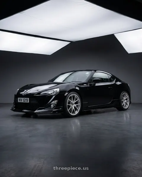 2014 toyota gt86 with BBS RI-A 5x100 18x9.5 +45 Diamond Silver wheels