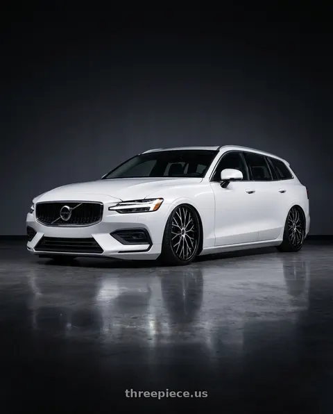 2025 Volvo V60 T8 Polestar with Cavallo CLV-33 5x108/5x114.3 20x8.5 +35 Gloss Black & Machined wheels