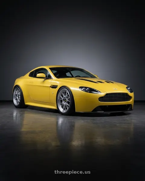 2013 Aston Martin V12 Vantage with BBS LM-R 5x120 19x9.5+25 Diamond Silver wheels