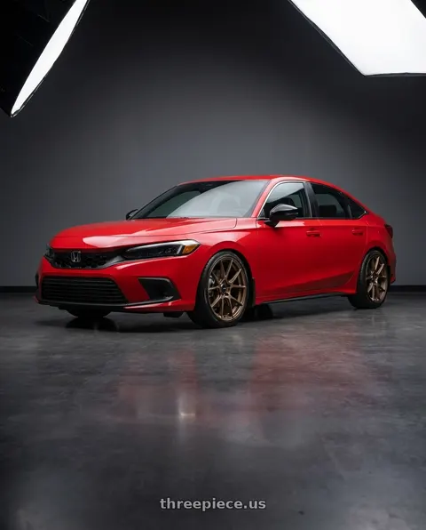 2025 Honda Civic with Enkei TS-V 5x114.3 18x8.5+38 Bronze wheels