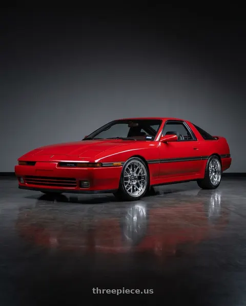 1989 Toyota Supra Turbo with ESR Wheels CS18 5x114.3 18x9.5 +35 Vacuum Chrome wheels
