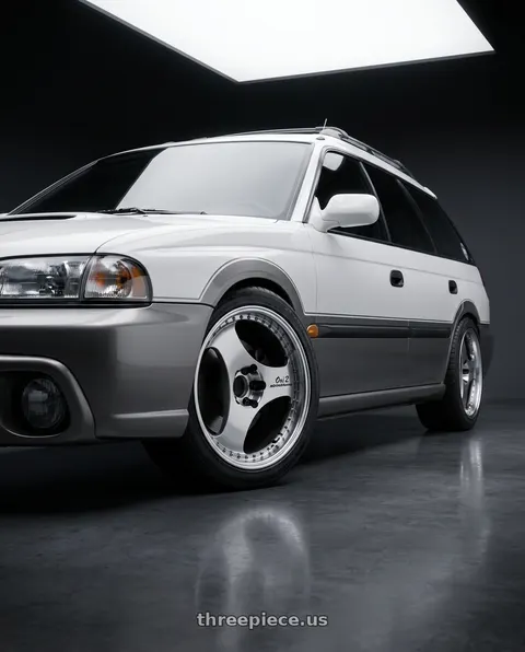 1998 Subaru Legacy with Advan Racing ONI2 PROGRESSIVE 5x114.3 20x9.5 +25 MACHINING & DIAMOND CUT wheels