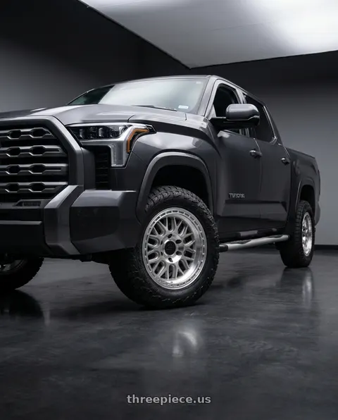 2023 Toyota Tundra with LOCK OFFROAD ONYX 6x139.7 17x9+1 Machining With Clear Coat wheels