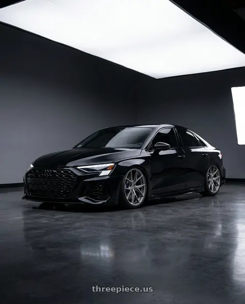2022 Audi RS3 with Niche 1PC M116 MISANO 5X112 19X9.5 +35 MATTE GUN METAL wheels