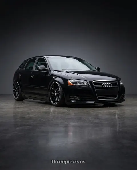 2012 Audi A3 with BBS CC-R 5x112 19x9.5+42 Satin Black wheels