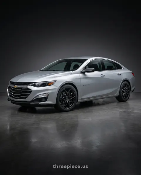 2024 Chevrolet Malibu LT with V�xx Paso 5x110/5x115 18x8+45 Matte Black wheels