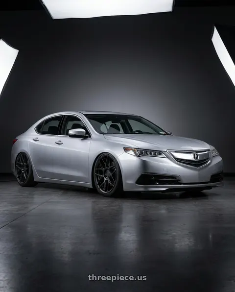 2019 Acura TLX with Aodhan AFF2 5x114.3 19x9.5+35 Matte Black wheels