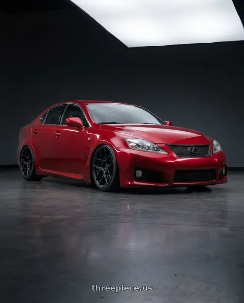 2012 Lexus IS F with Aodhan AFF2 5x114.3 19x9.5+35 Matte Black wheels