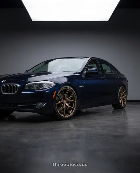 2012 BMW 535i with VOSSEN HF6-4 6X135 20x9.5 +15 TERRA BRONZE wheels