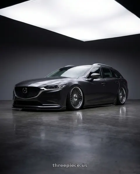 2019 Mazda 6 with Work Emitz Black Polish 5x114.3 19x8.0 +38 wheels