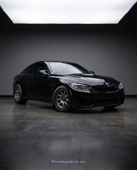 2018 BMW M4 with Black Rhino CALICO 5X127 17X8.5 +34 MATTE GUNMETAL W/ MATTE BLACK LIP wheels