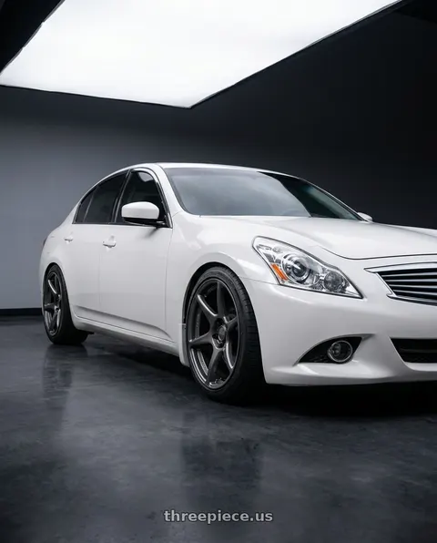 2012 INFINITI G37 with Kansei K11G Tandem 5x114.3 19x9.5 22 Gunmetal wheels
