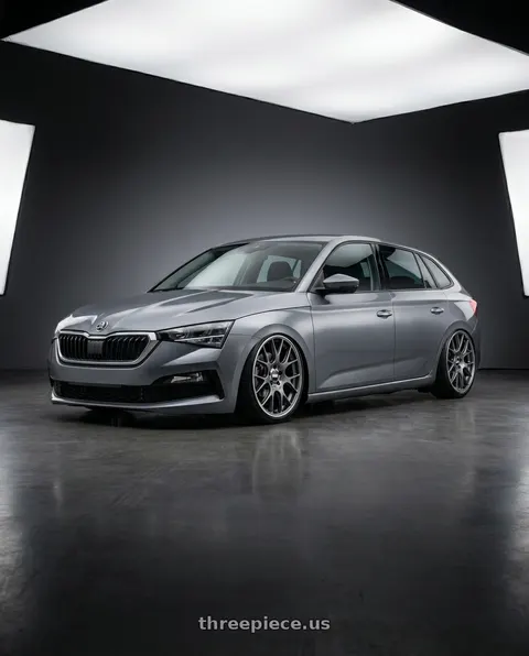 2023 Skoda scala with BBS CH-R 5x114.3 20x8.5 +38 Satin Titanium Polished Rim Protector wheels
