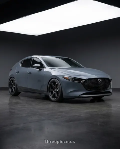 2023 Mazda 3 with ESR Wheels APEX SERIES AP6 5x114.3 18x10.5 +22 Matte Black wheels