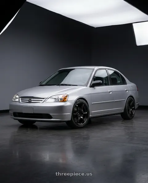2002 Honda Civic Si with Advan RGIII 4x100 18x7.0+42 Gloss Black wheels