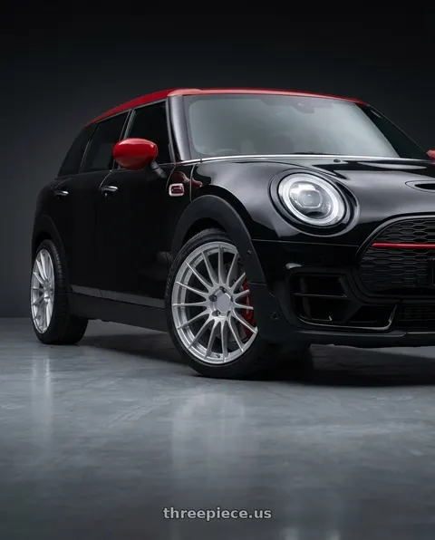 2019 Mini Cooper John Cooper Works with Enkei RS05-RR 5x114.3 18x11+16 Sparkle Silver wheels