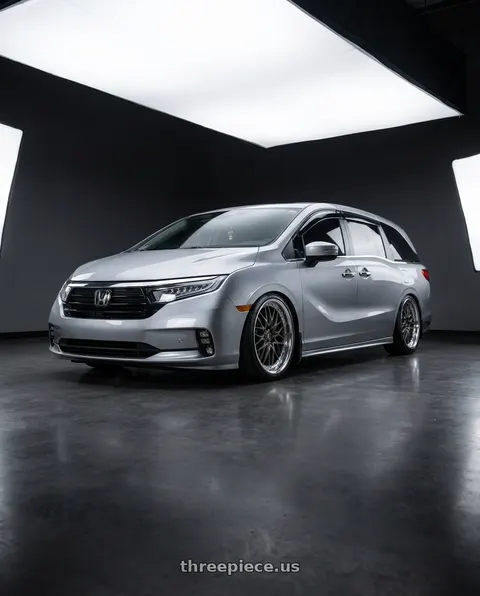 2024 Honda Odyssey with Work Vs-Xv 5x120 20x8.5+40 O Disk Matte Dark Gunmetal wheels