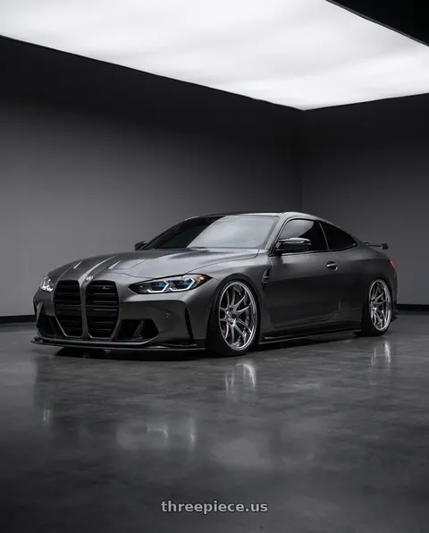 2026 BMW M4 Competition with Work Cr 2P 5x112 20x11.0 +22 GT Silver wheels