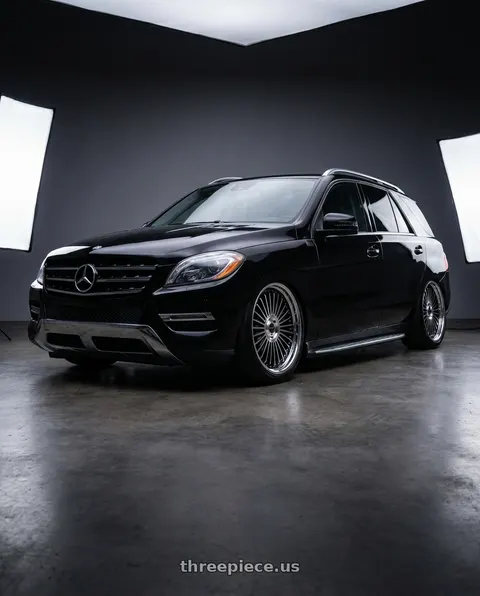 2014 Mercedes-Benz ML550 with Work Emitz Black Polish 5x105 20x11.0 +0 wheels