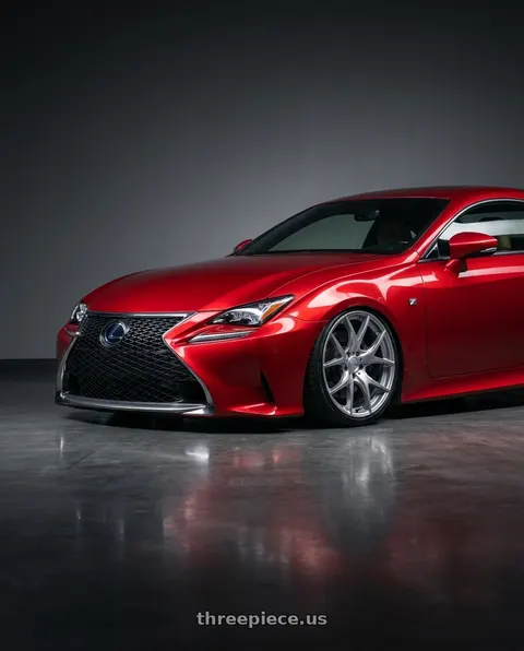 2018 Lexus RC F with Ssr Gtv03 5x114.3 19x8.5+38  GLARE SILVER wheels