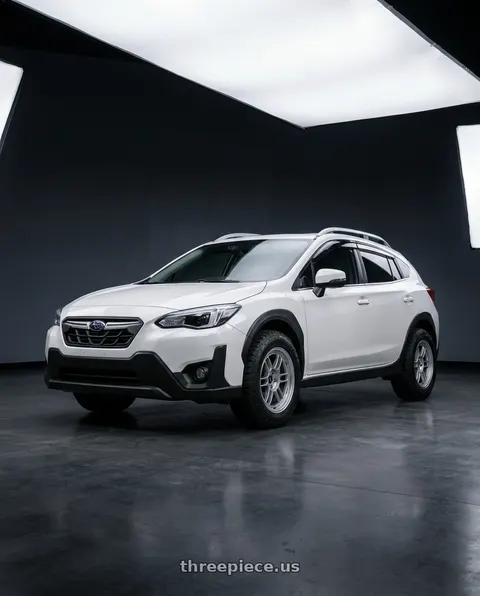 2022 Subaru Crosstrek with Enkei RPF1 5x114.3 16x8+38  Silver wheels
