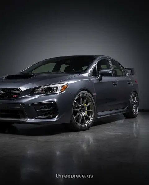 2021 Subaru WRX STI with Enkei PF09 5x114.3 18x9.5+40 Dark Silver wheels