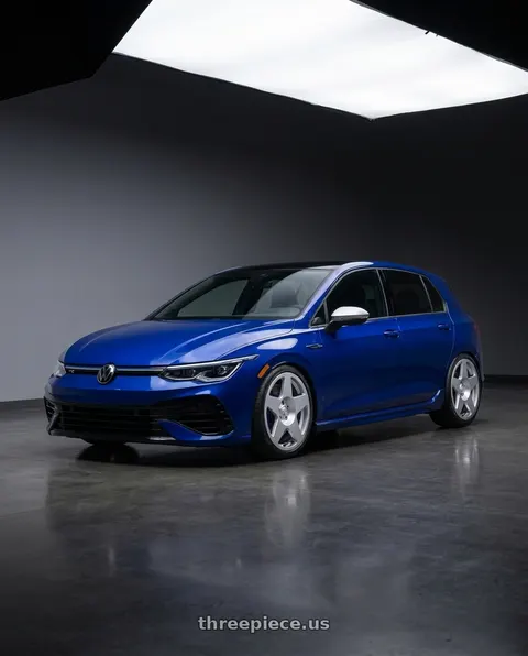 2022 Volkswagen Golf R with fifteen52 Tarmac 5x112 18X8.5 +45 SPEED SILVER (GLOSS SILVER) wheels