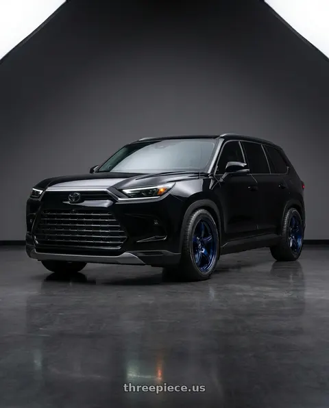 2026 Toyota Grand Highlander Hybrid Limited with Gram Lights 57CR 5x120 18x9.5+38 Eternal Blue Pearl wheels