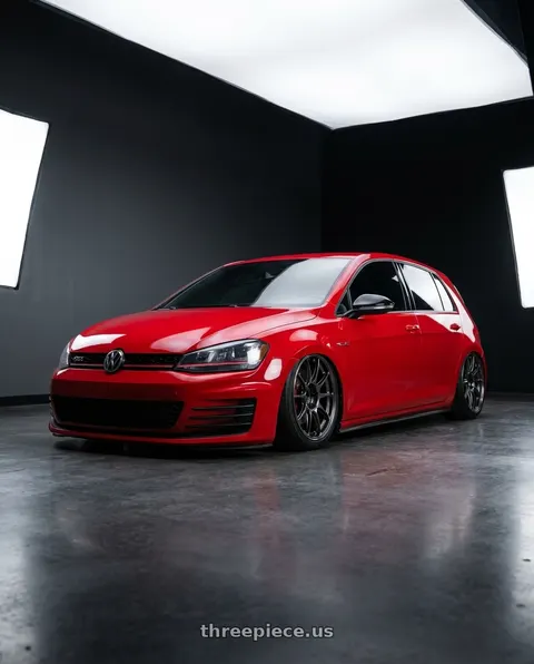 2015 Volkswagen GTI with WedsSport TC105X Forged 5x112 18x9.0+32 Face 1 / EJ-TI wheels