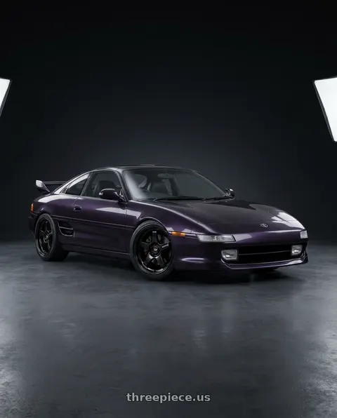 1998 toyota mr2 with Motegi MR159 BATTLE V 5X114.3 18x8.5 +22 BLACKBIRD METALLIC wheels