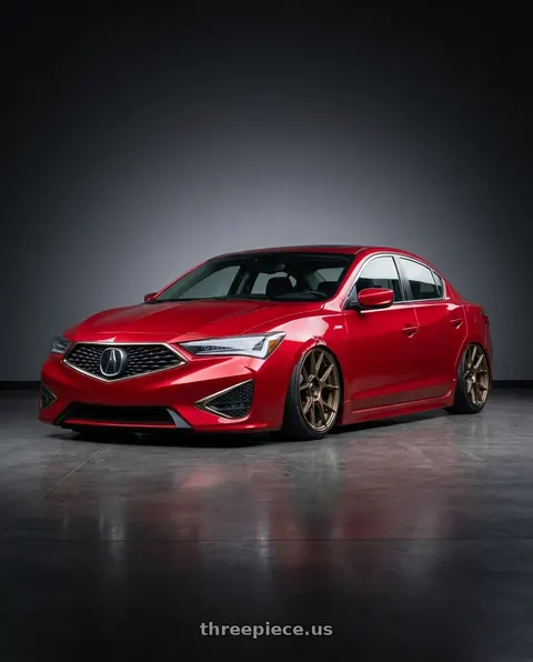 2013 Acura ILX with Konig Ampliform 5x114.3 18x8.5+45 Gloss Bronze wheels