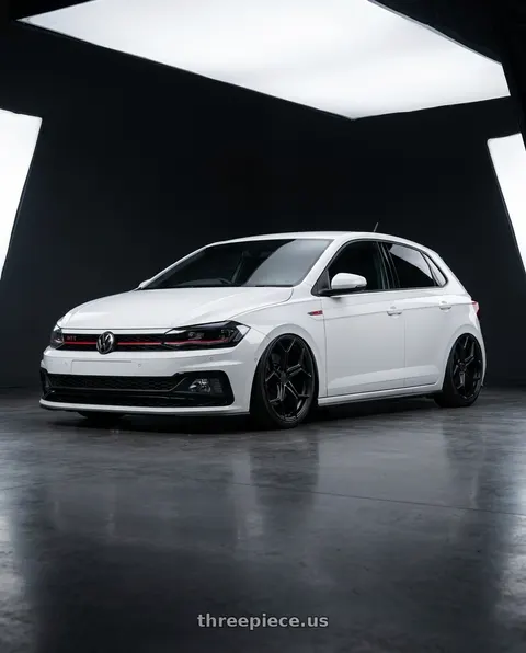 2019 Volkswagen GTI with XO HELSINKI 5X112 19X10 +42 MATTE BLACK wheels