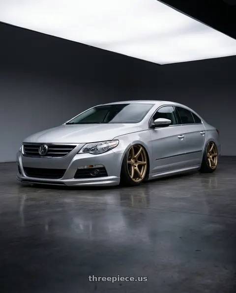 2015 Volkswagen CC with Kansei K11B Tandem 5X112 19x9.5 22 Bronze wheels