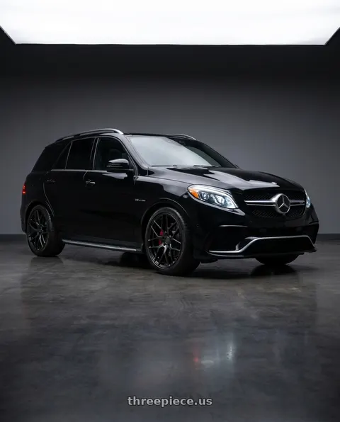 2018 Mercedes-Benz GLE63 AMG with Petrol P2B 4X114.3 15X7 +40 GLOSS BLACK wheels