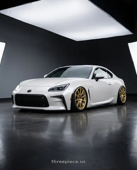 2016 Scion FR-S with Advan RCIII 5x100 18x7.5+48 Gold wheels