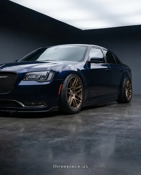 2007 Chrysler 300 with Forgestar F14 5x114.3 20x11 +55 Satin Bronze wheels