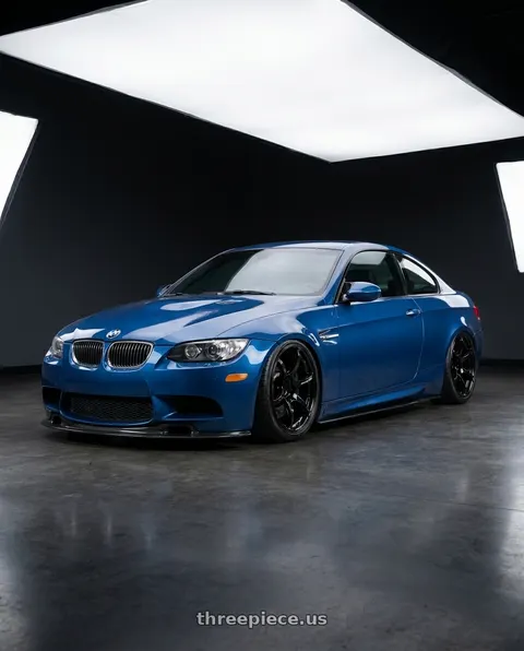 2008 BMW M3 with Advan RGIII 5x112 19x8.5+45 Gloss Black wheels