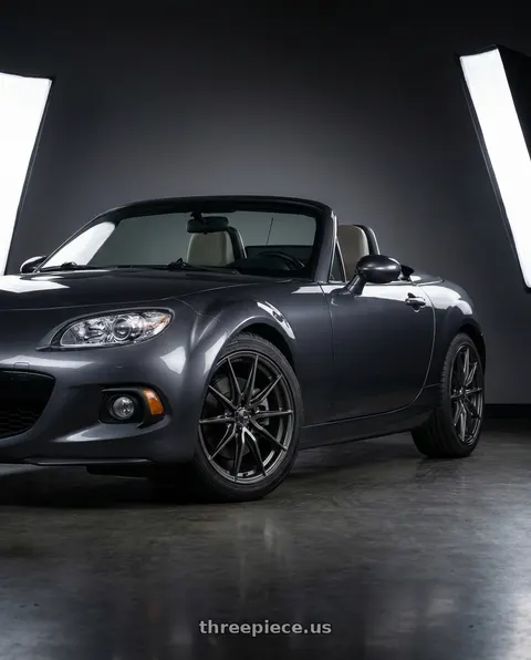 2014 Mazda MX-5 Miata with Enkei DRACO 5x114.3 17x7.5+38 Anthracite wheels